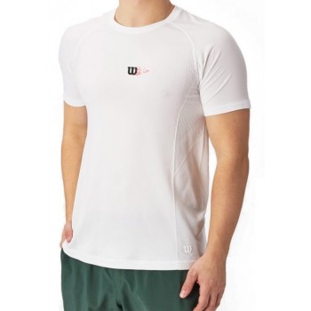 Camiseta Wilson Series Seamless Crew 2.0 Bright White